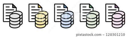 插圖圖示素材集：硬幣文件檔070 128301210