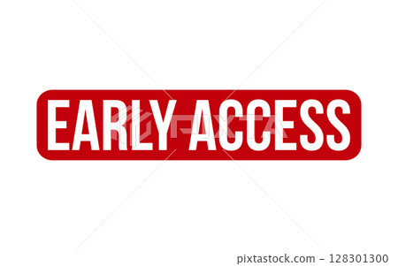 Early Access Rubber Stamp Seal Vector 128301300