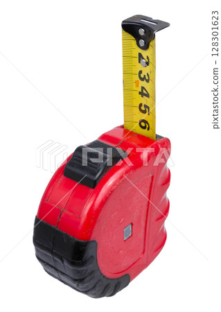 Tape measure isolated on a white background. 128301623