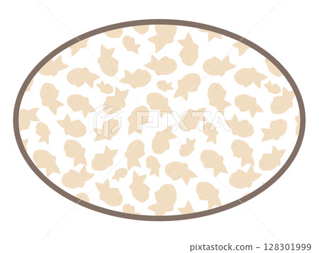 Round frame of taiyaki Round frame of taiyaki 128301999
