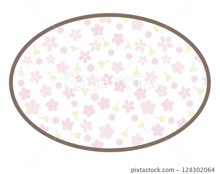 櫻花圓框 櫻花圓框 128302064