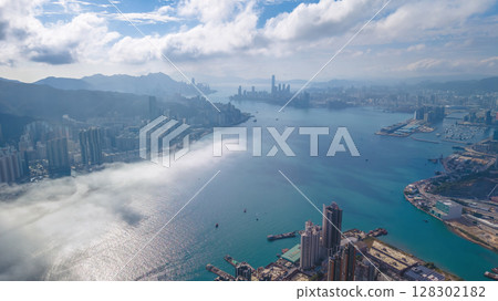 March 2 2022 Urban Port with Harbor Amid Modern Cityscape March 2 2022 Urban Port with Harbor Amid Modern Cityscape 128302182