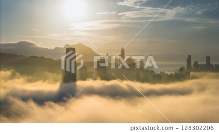 March 2 2025 Sunrise Over a City Skyline Partially Covered in Low-Lying Fog March 2 2025 Sunrise Over a City Skyline Partially Covered in Low-Lying Fog 128302206