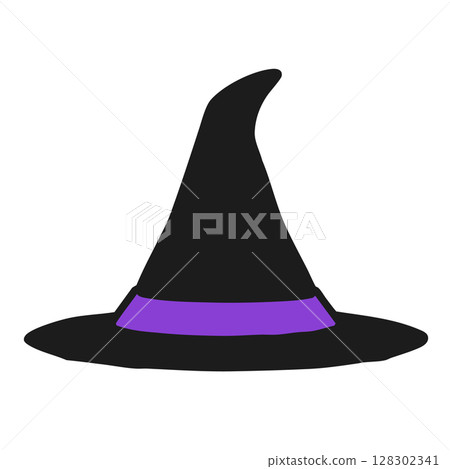 萬聖節帽子插圖1-1黑色-2 萬聖節帽子插圖1-1黑色-2 128302341