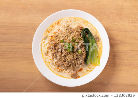 Chilled soy milk tantan somen noodles Chilled soy milk tantan somen noodles 128302929