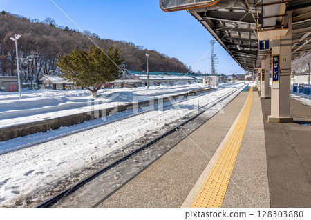 冬天的網走月月台，北海道網走市 128303880