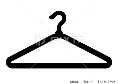 Hanger icon. Clothes hanger sign. Hang for coat, shirt or suit. Hanger icon. Clothes hanger sign. Hang for coat, shirt or suit. 128304796