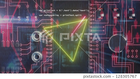 Image of data processing over network of connections 128305767