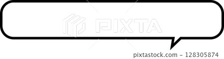 Simple speech bubble 128305874