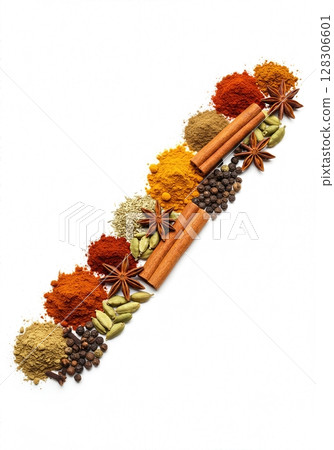 Culinary Typography Gourmet Spice Alphabet Collection for Food Enthusiasts the character dash 128306601