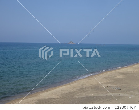 blue sea and sky 128307467