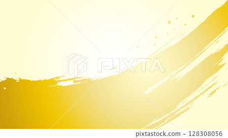 Japanese style gold beige background brush luxury 128308056