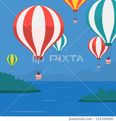 flying air ballons 128308090