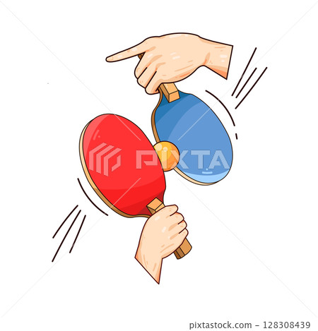 illustration of ping pong illustration of ping pong 128308439