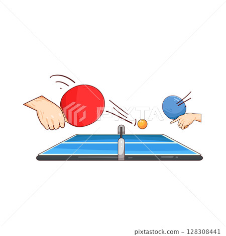 illustration of ping pong  128308441