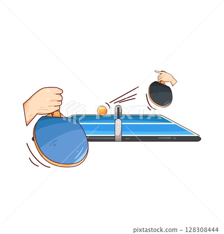 illustration of ping pong  128308444