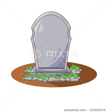 illustration of grave illustration of grave 128309534