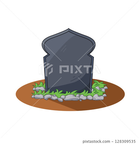 illustration of muslim grave illustration of muslim grave 128309535