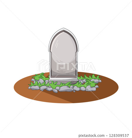 illustration of grave illustration of grave 128309537