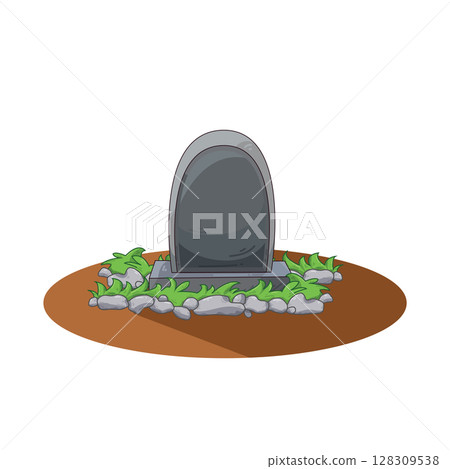 illustration of grave illustration of grave 128309538