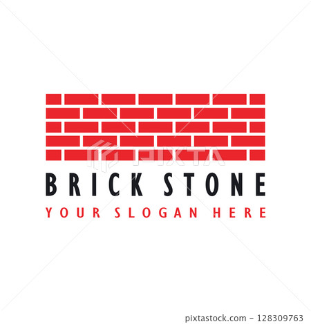 creative brick logo designs for buildings, architectural buildings, civil engineering, building materials shops creative brick logo designs for buildings, architectural buildings, civil engineering, building materials shops 128309763