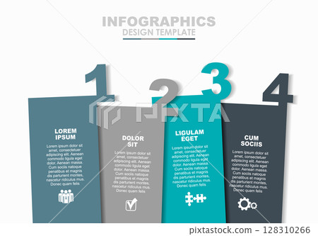 Infographic design template with place for your data. Vector illustration. Infographic design template with place for your data. Vector illustration. 128310266