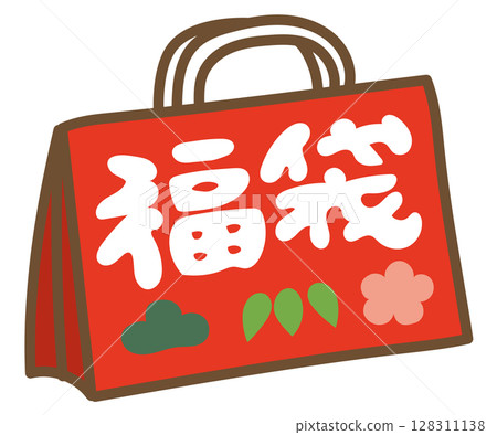 Vector illustration of New Year's lucky bag Vector illustration of New Year's lucky bag 128311138