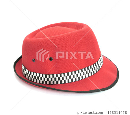 Vintage hat isolated on white background 128311458