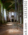 View inside abandoned Church of St. Anthony in the agrotown of Knyazhitsy, Mogilev region, Belarus 128312502