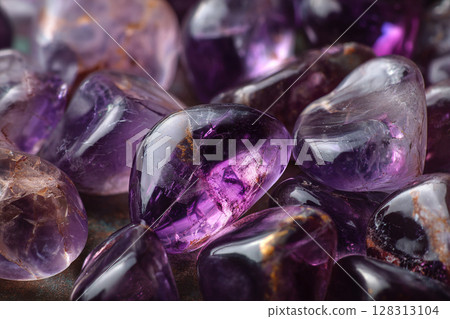 紫水晶背景AI圖像 128313104