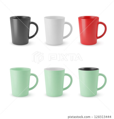 Set of Empty Cups 128313444