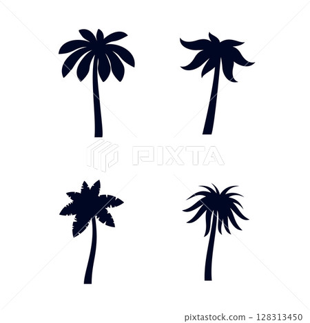 Tropical Palm Trees 128313450
