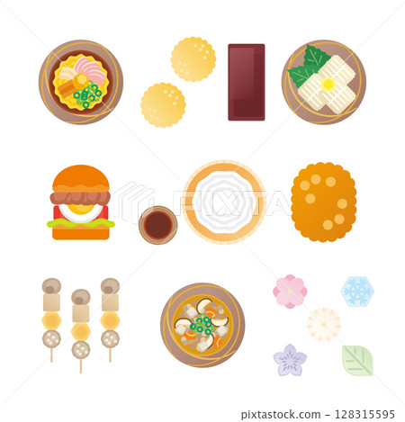 Tokushima gourmet illustration set 128315595