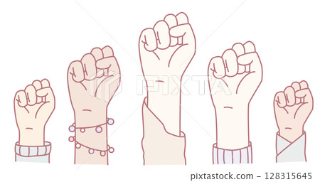Diverse Empowerment An Inspiring Illustrated Representation of Community Unity and Activism 128315645