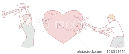 Breaking Down Emotional Walls with a Heavy Sledgehammer for Greater Connections in Life 128315651