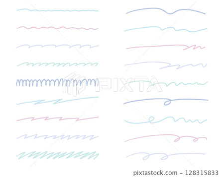 手繪線條向量插圖集。手繪、裝飾、塗鴉、線條藝術 128315833