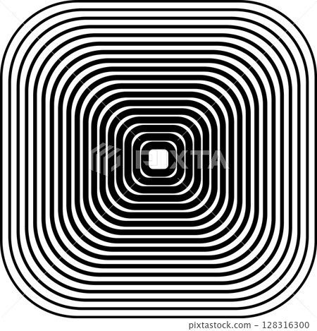 Squares rounded line gradient. Technology geometric 128316300