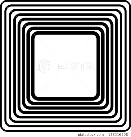 Squares rounded line gradient. Technology geometric Squares rounded line gradient. Technology geometric 128316308