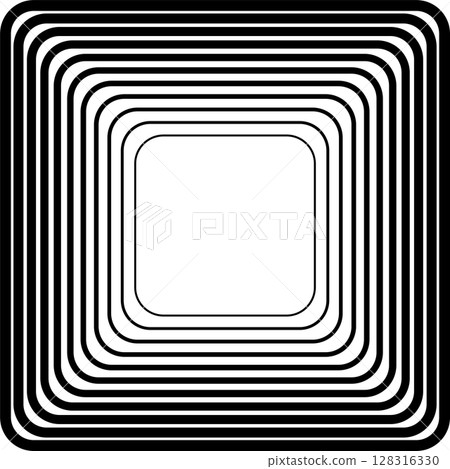 Squares rounded line gradient. Technology geometric 128316330