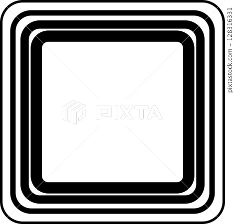 Squares rounded line gradient. Technology geometric 128316331