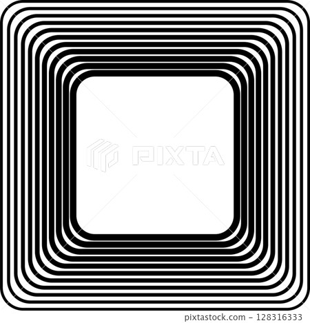 Squares rounded line gradient. Technology geometric Squares rounded line gradient. Technology geometric 128316333