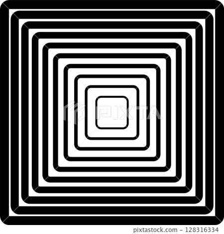 Squares rounded line gradient. Technology geometric 128316334