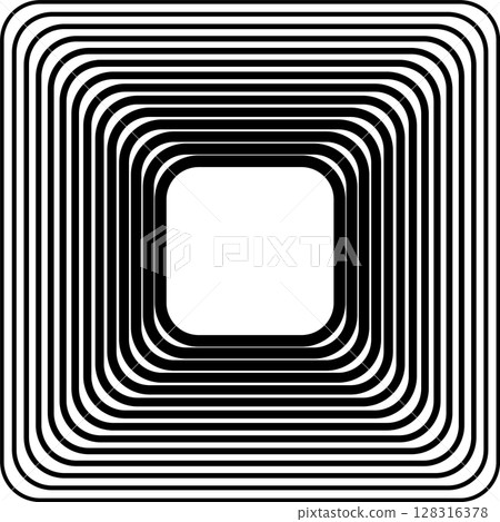 Squares rounded line gradient. Technology geometric 128316378