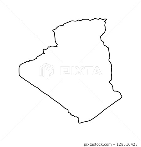 Algeria map icon 128316425