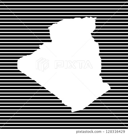 Algeria map icon 128316429