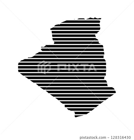 Algeria map icon 128316430