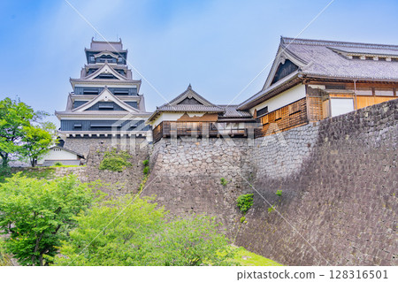 (熊本縣)熊本城在地震後進行修復工作 (熊本縣)熊本城在地震後進行修復工作 128316501