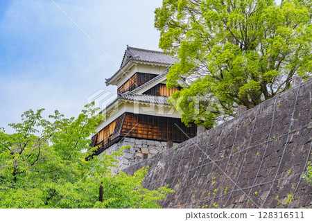(熊本縣)熊本城在地震後進行修復工作 (熊本縣)熊本城在地震後進行修復工作 128316511