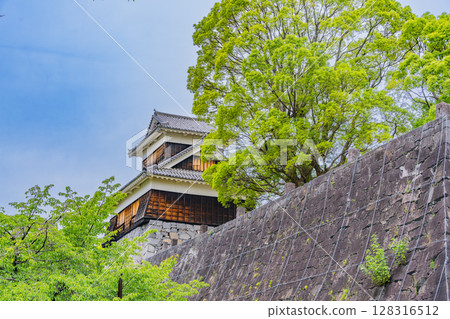 (Kumamoto Prefecture) Kumamoto Castle undergoing restoration work following earthquake damage (Kumamoto Prefecture) Kumamoto Castle undergoing restoration work following earthquake damage 128316512