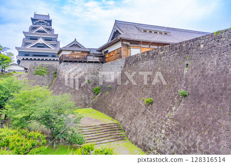 （熊本縣）熊本城在地震後進行修復工作 128316514